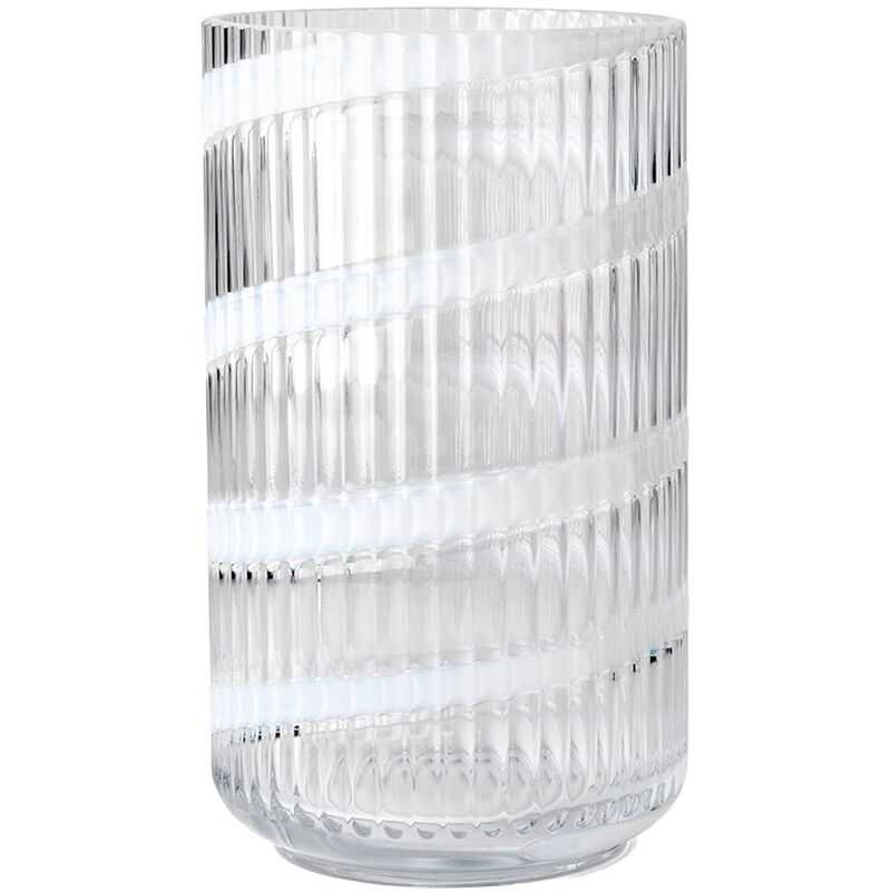 Swirl vase 25 cm, hvid
