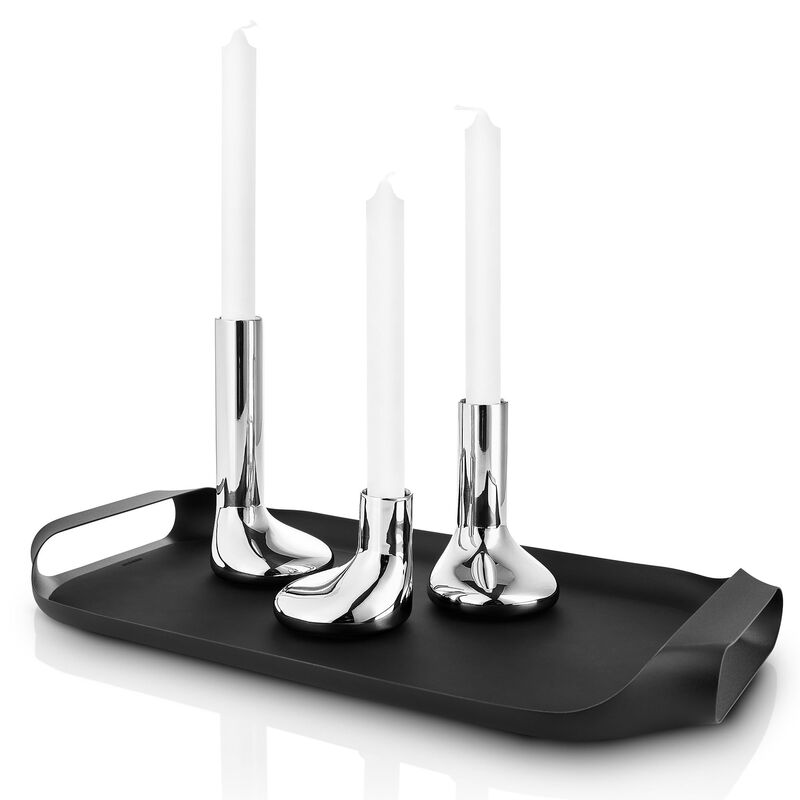 Serveringsbakke 25x44 cm, sort