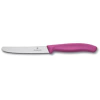 Tomat och Korvkniv 11 cm Tandad Rosa