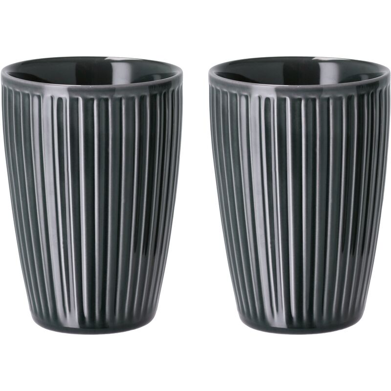 Plissé termokrus 25 cl, 2 stk, midnight blue