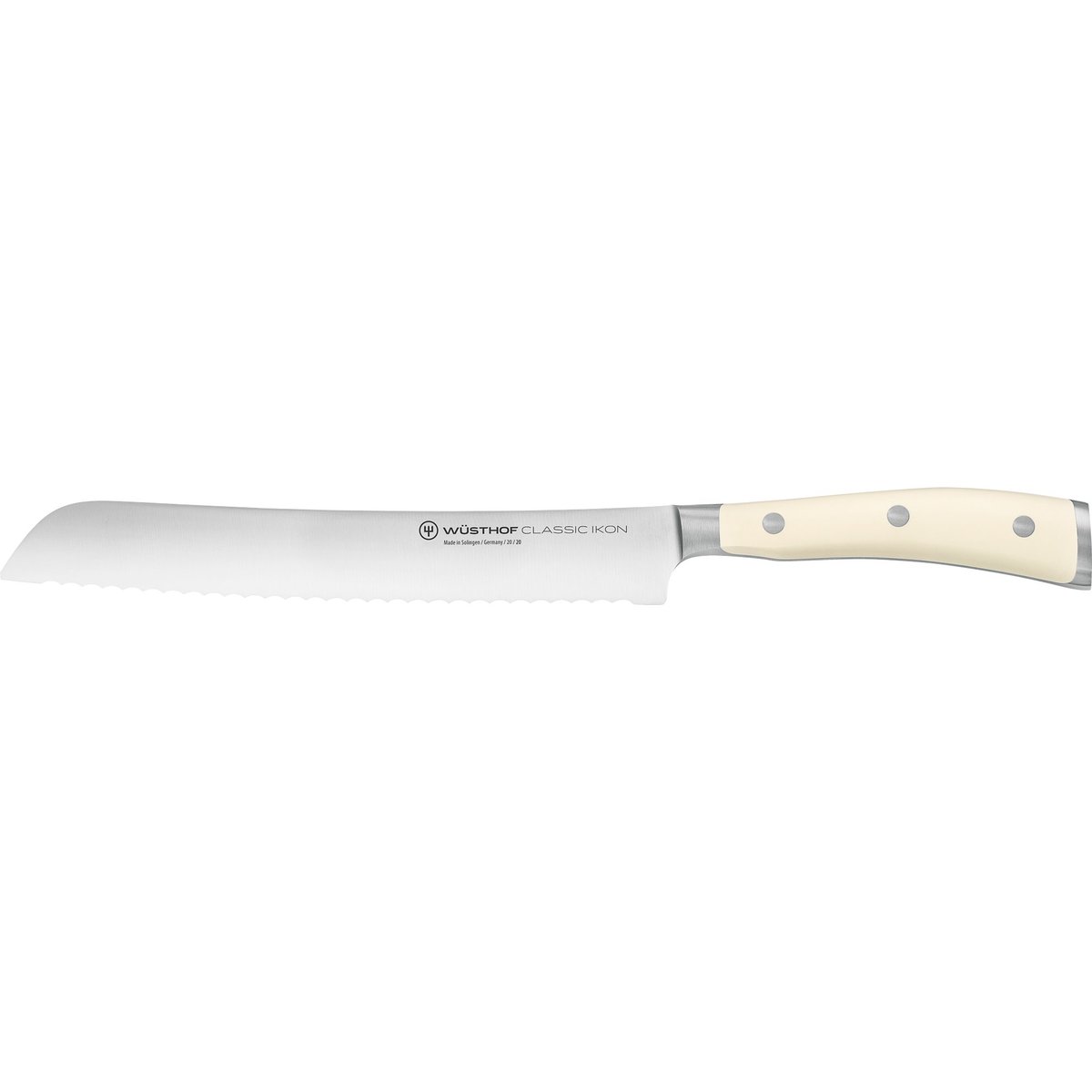 Classic Ikon -leipäveitsi, valkoinen, 20 cm