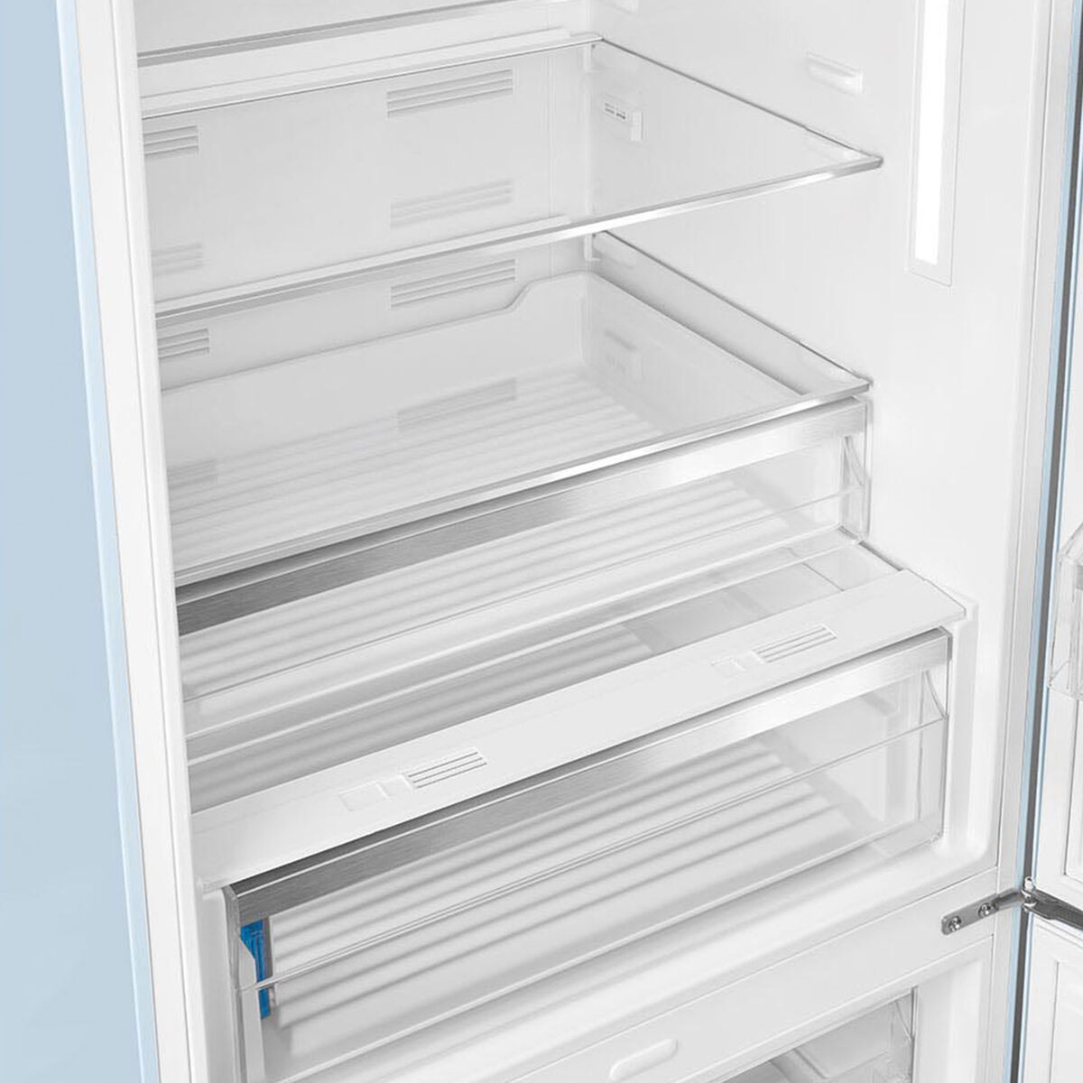 Smeg FAB38RPB6 högerhängd kyl/frys 70 cm, pastellblå