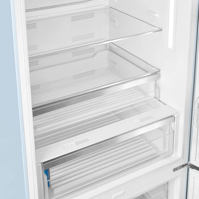 Smeg FAB38RPB6 højrehængt køle/fryser 70 cm, pastelblå