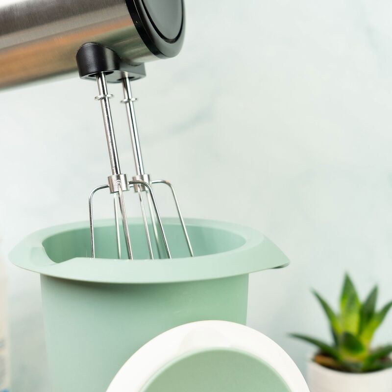 Blandskål 1 liter, mint/vit