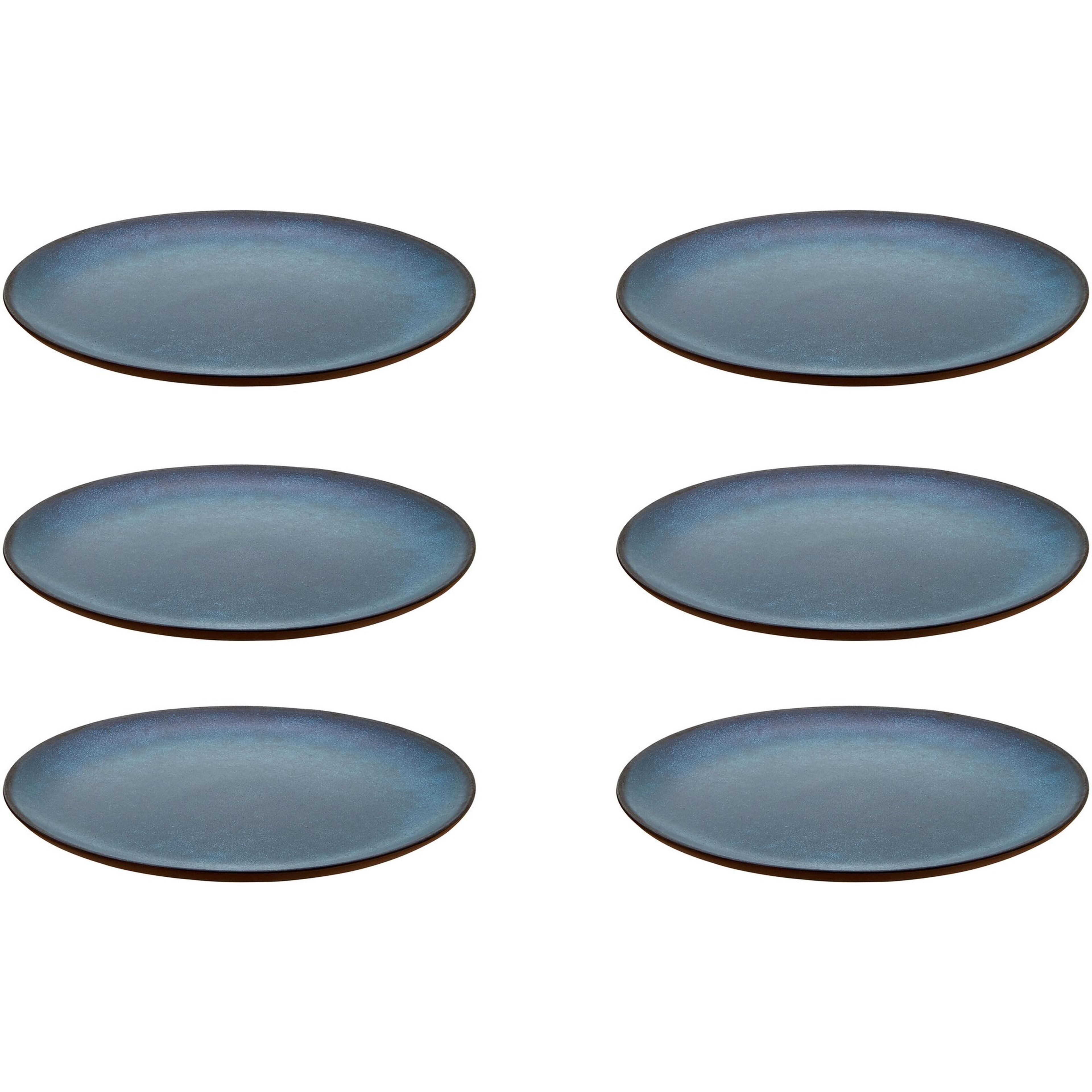 RAW desserttallrik 6 st, midnight blue