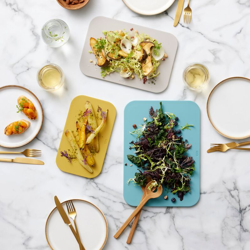 Skærebræt Choptima, sæt med 3 brætter, ocean