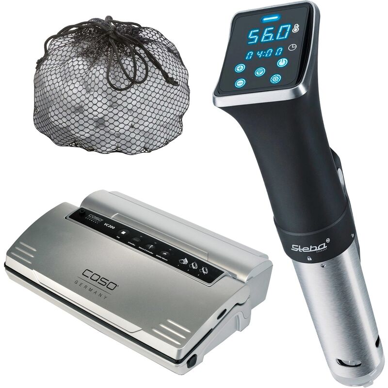 SV80 WiFi Sous Vide + Caso VC 200 Vakuumpakker