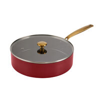 Combekk Stekepanne- og kasserollesett 10 deler, bordeaux