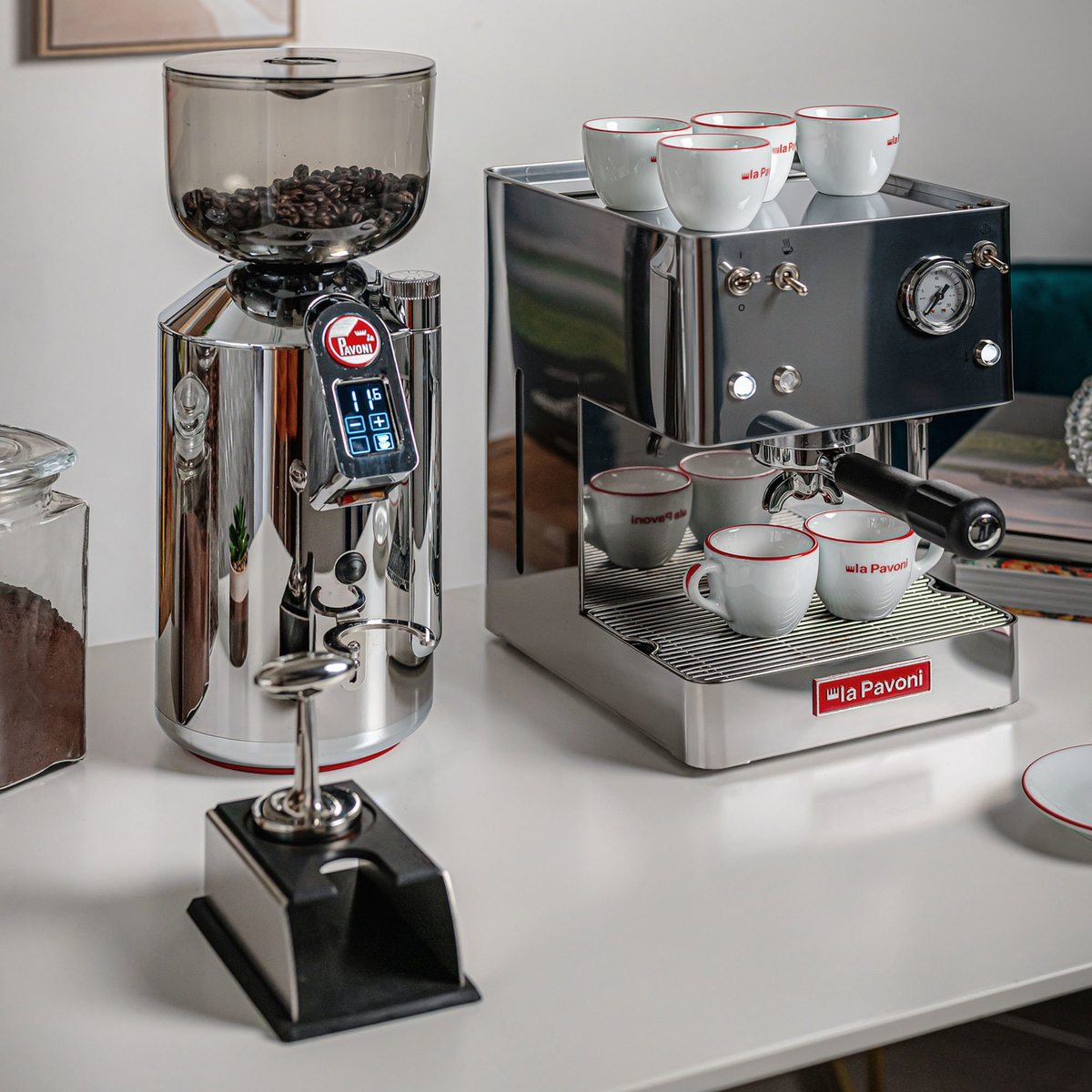Prosumer elektrisk kaffekvarn, krom