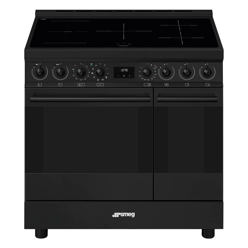 C92IPN2 Classic induktionskomfur med to ovne 90 cm, mat sort