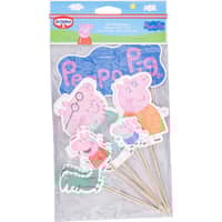 Peppa Gris kakepynt 12 stk