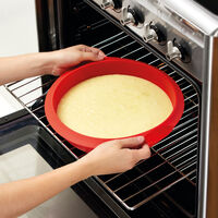 Rund bageform i silikone Ø24 cm, sort