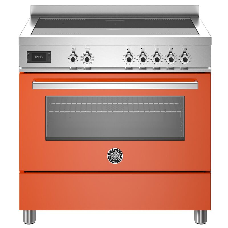 PRO95I1EART Professional induktionsspis med singelugn, 90 cm, orange