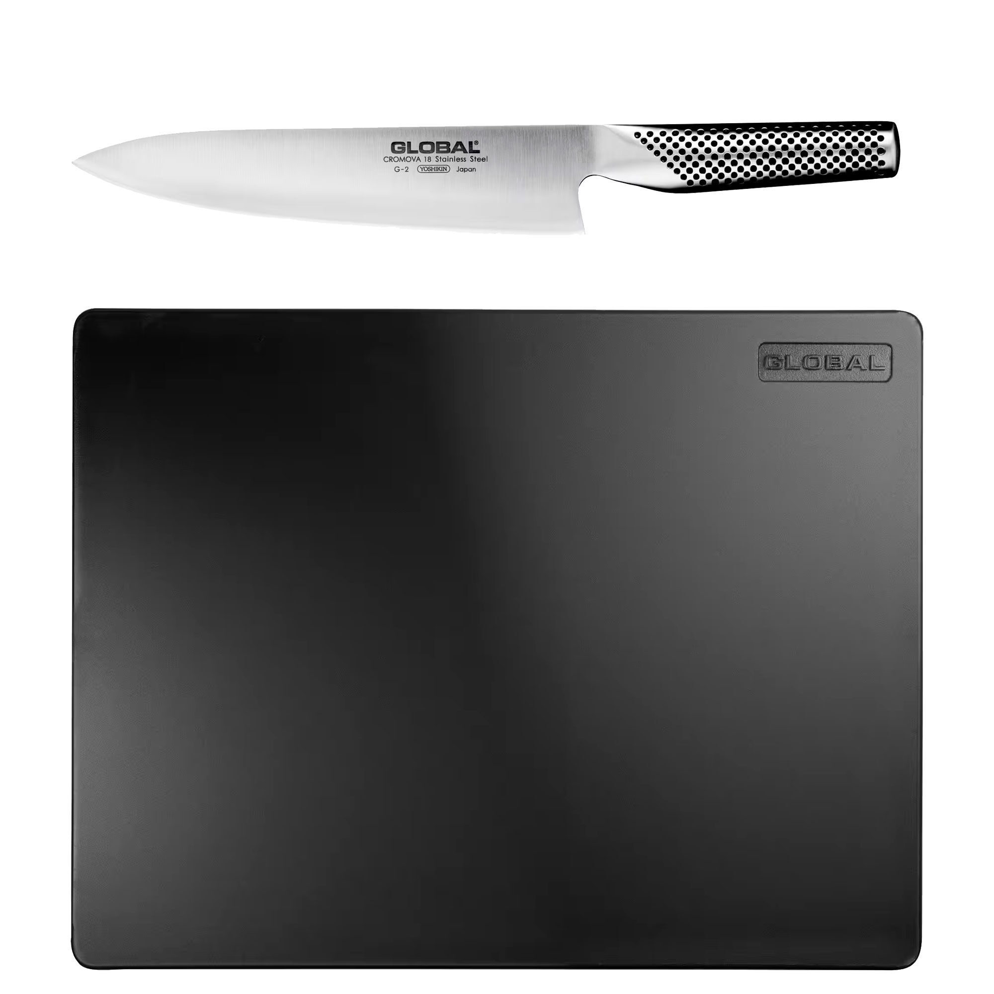 Global G-2 Kockkniv 20 cm + skärbräda