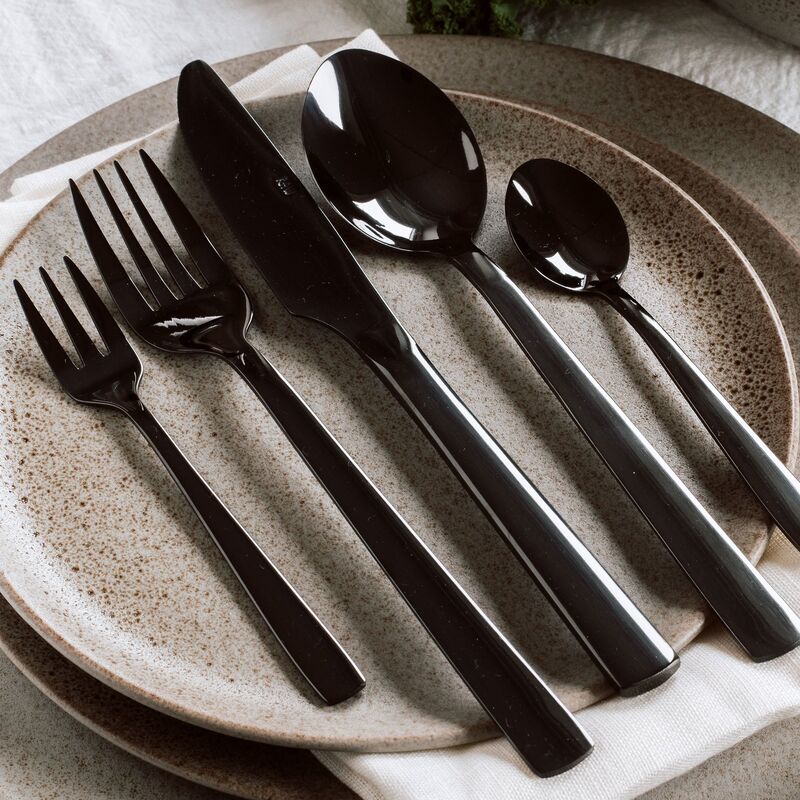 Raw ruokailuvälinesarja 60 osaa musta