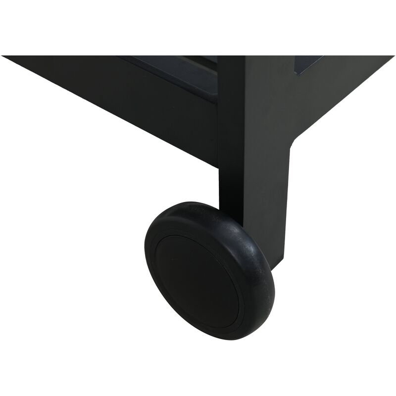 Sidobord med hjul till utekök 92,5 x 54 cm