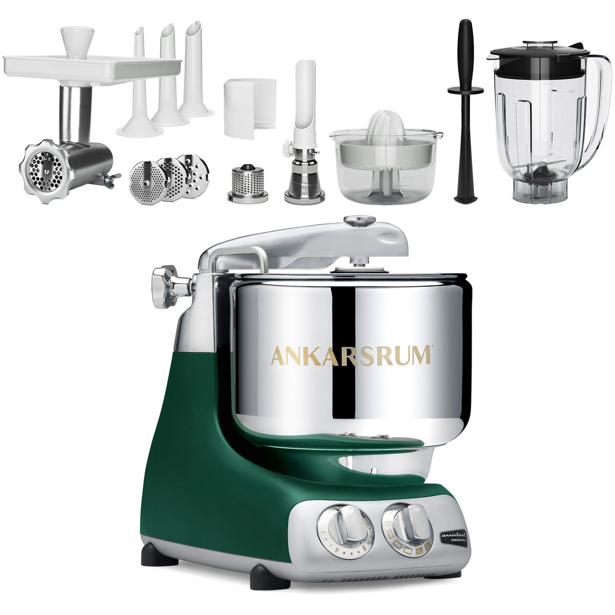 AKM 6230 Kjøkkenmaskin + deluxepaket, forest green