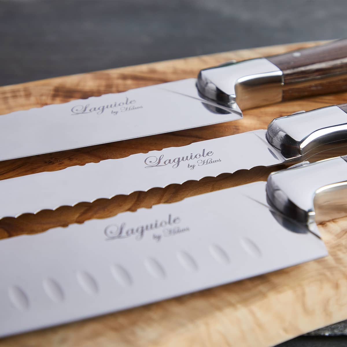 Knivset 3 delar, Wengé