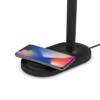 Emendo lampe med Qi trådløs oplader, black