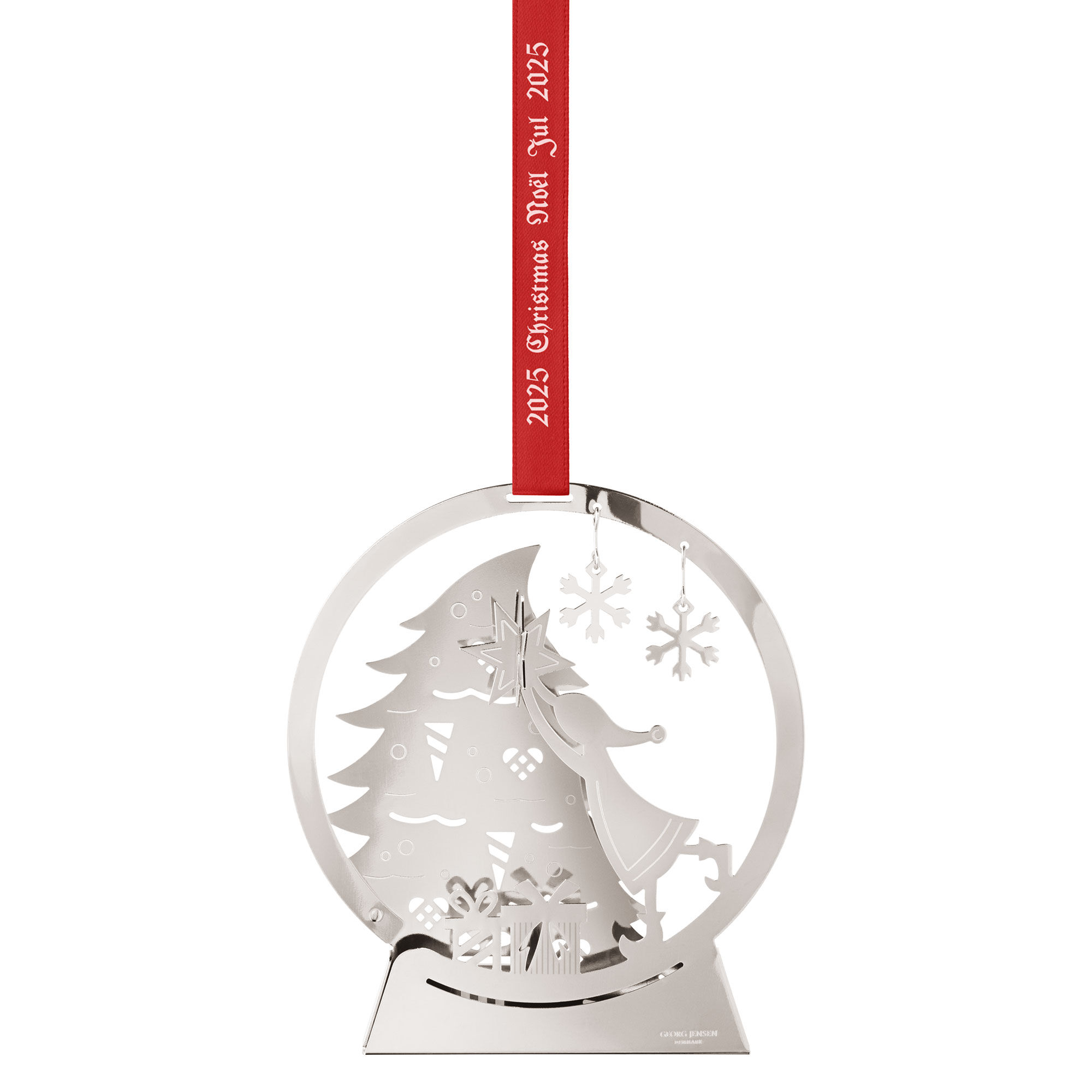 Georg Jensen CC 2025 Juleuro snebold, palladiumbelagt