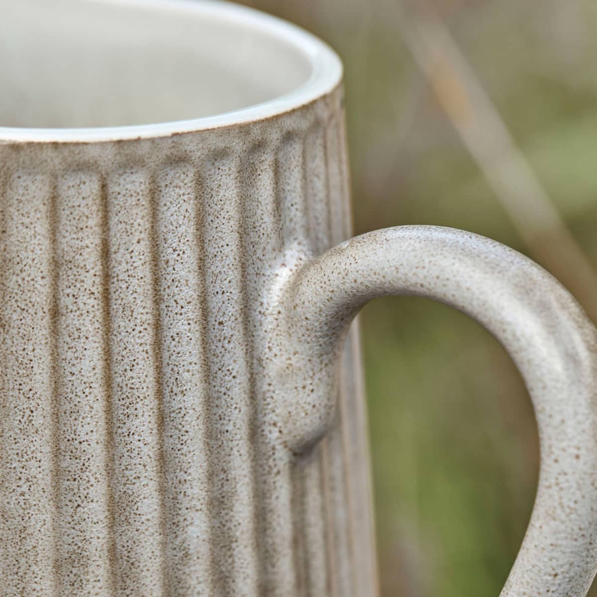 Pleat kanna 21 cm, grå/brun