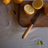 Midnatt Soda Lemon duk 330×145 cm, beige