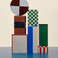 Hay Opbevaringskrukke Plade S Rød Off-White