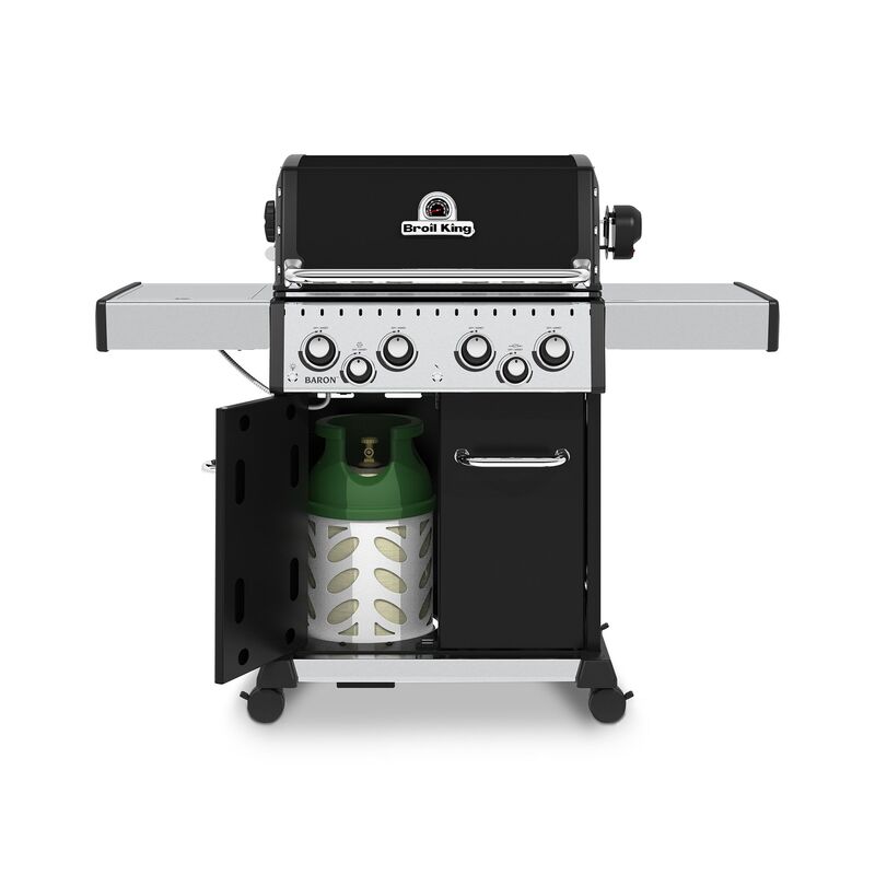 Baron 490 gasgrill, sort