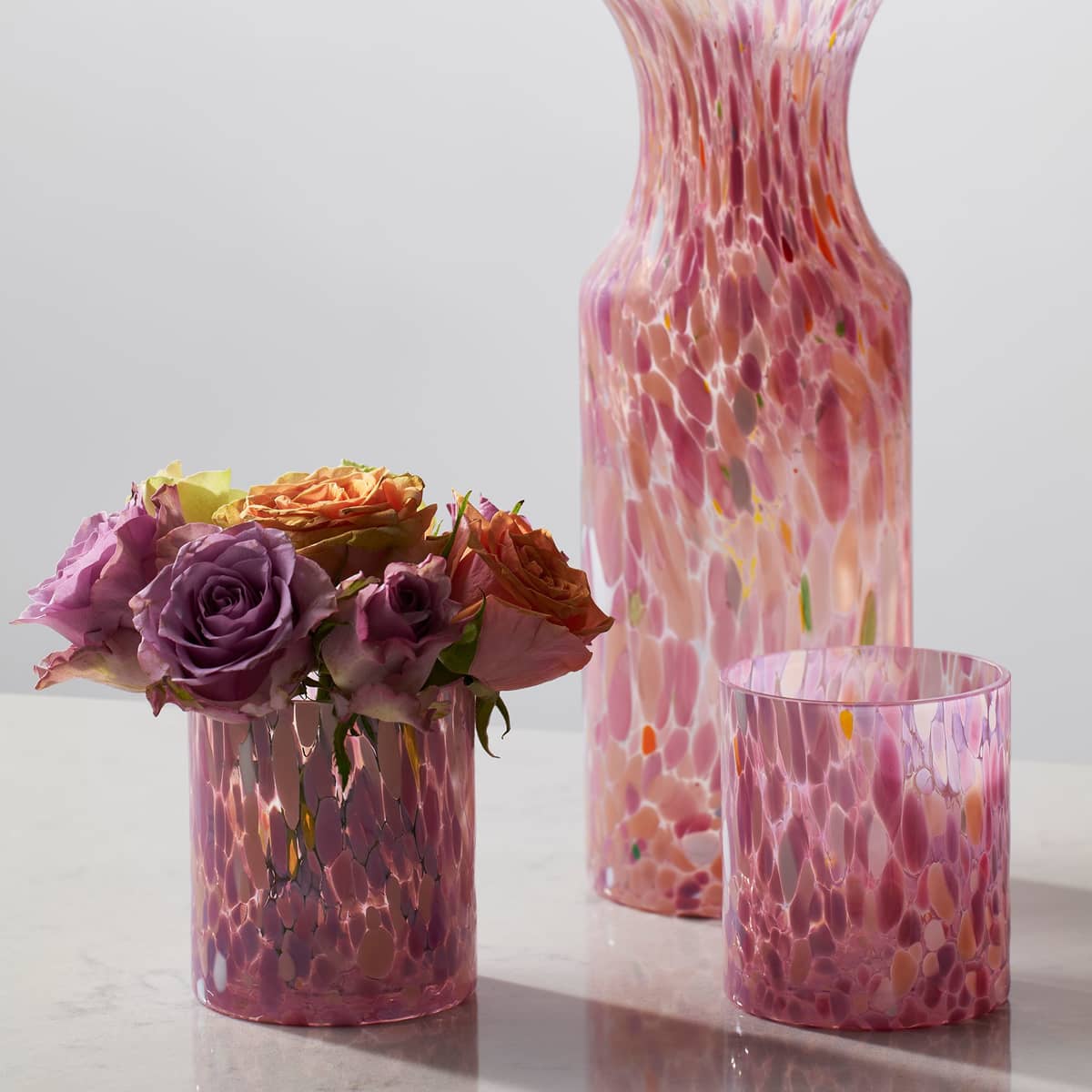 Swirl dricksglas 35 cl, rosa