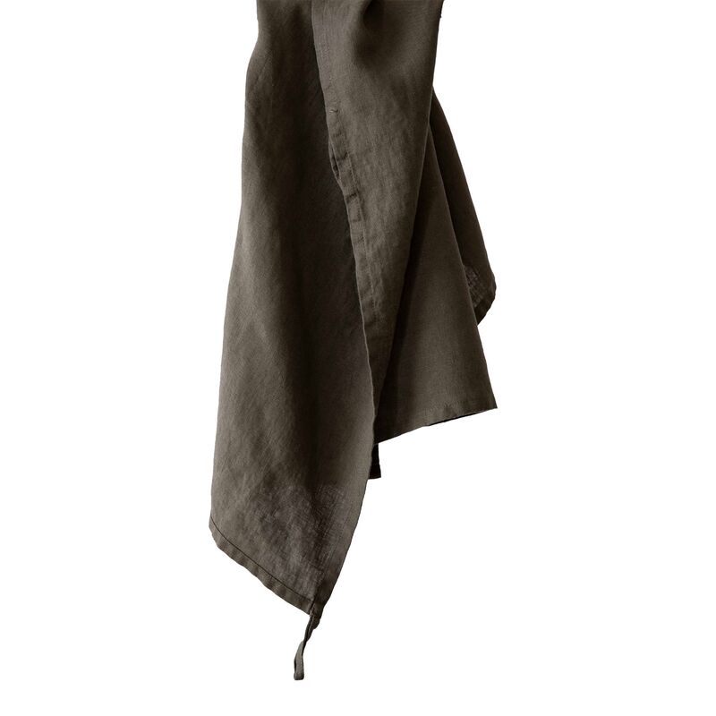 Keittiöpyyhe pellavaa 50x70 cm, taupe