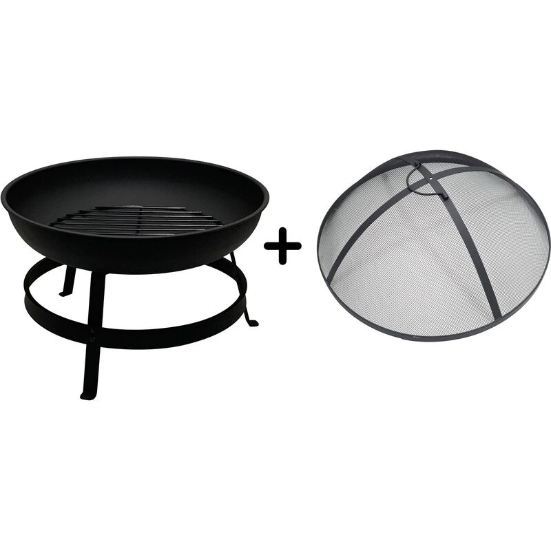 Traditional ildsted + gnistbeskyttelse