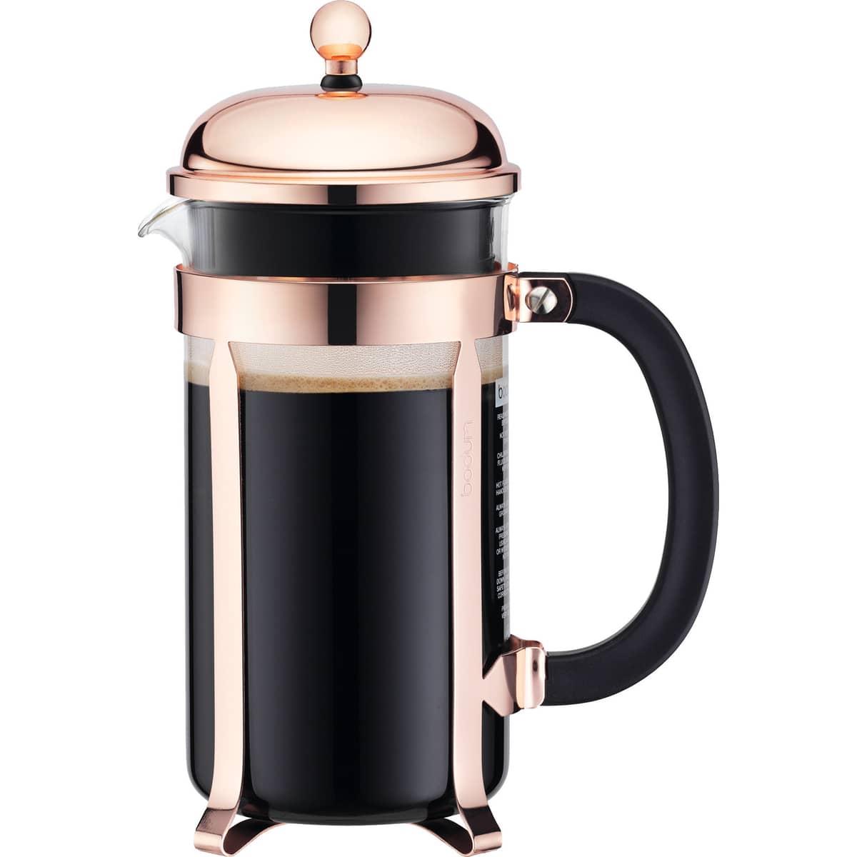 Chambord Kobber Presskanne 8 Kopper 1,0 l m. foten
