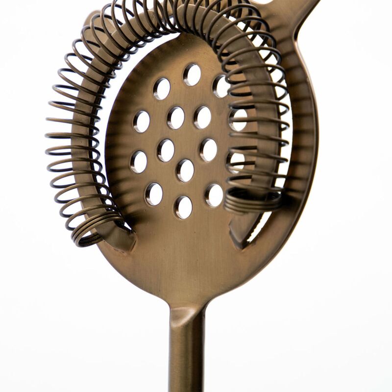 Baar cocktailsæt, antik messing