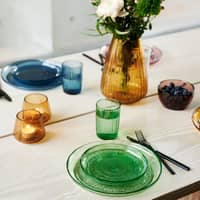 Kusintha glasstallerken 25 cm, grønn