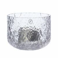 Ljuslykta 6 cm, mönstrat glas