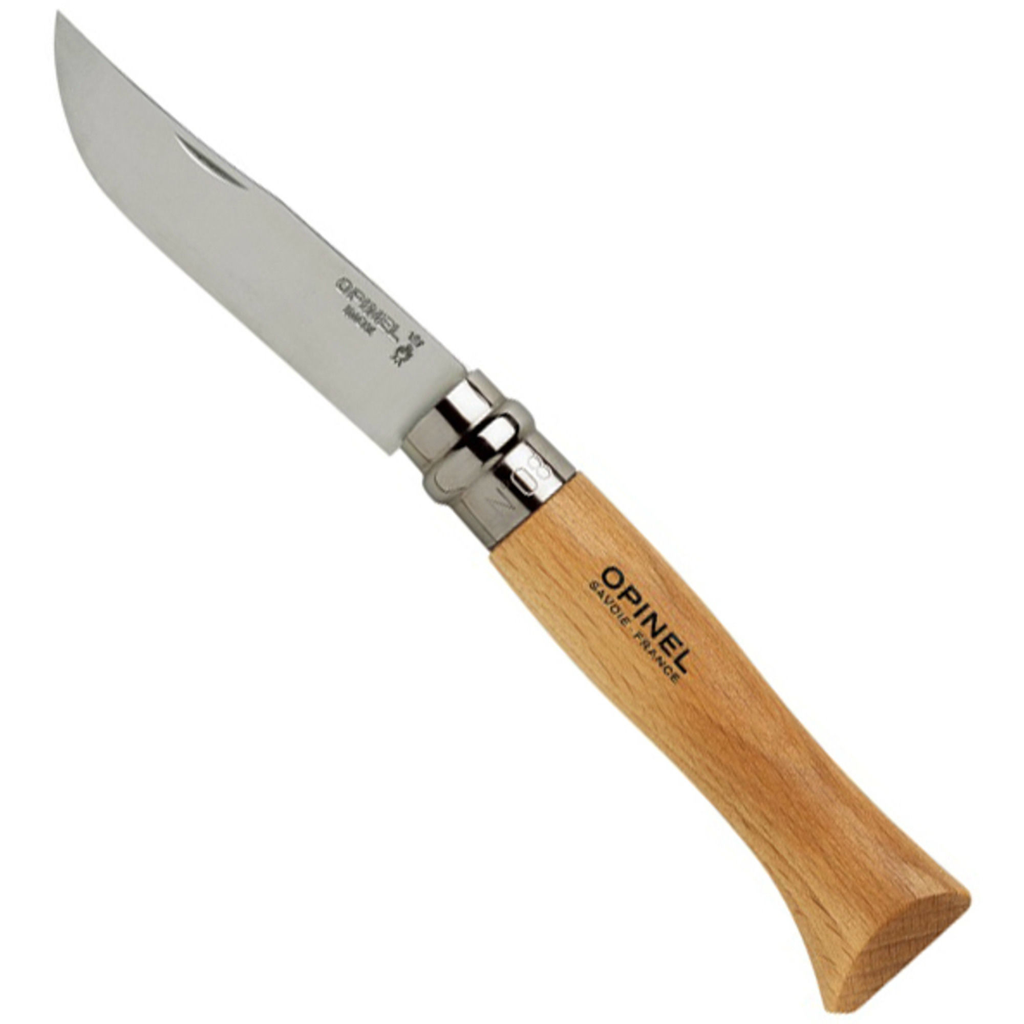 Foldekniv No 8, 8,5 cm. Bøg