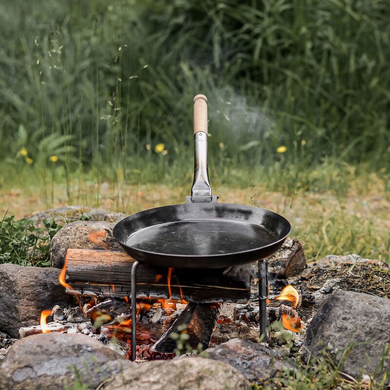 Trebent stativ for stekepanner