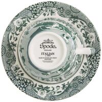 Heritage Green Italian tekopp med fat 20 cl, grønn/hvit