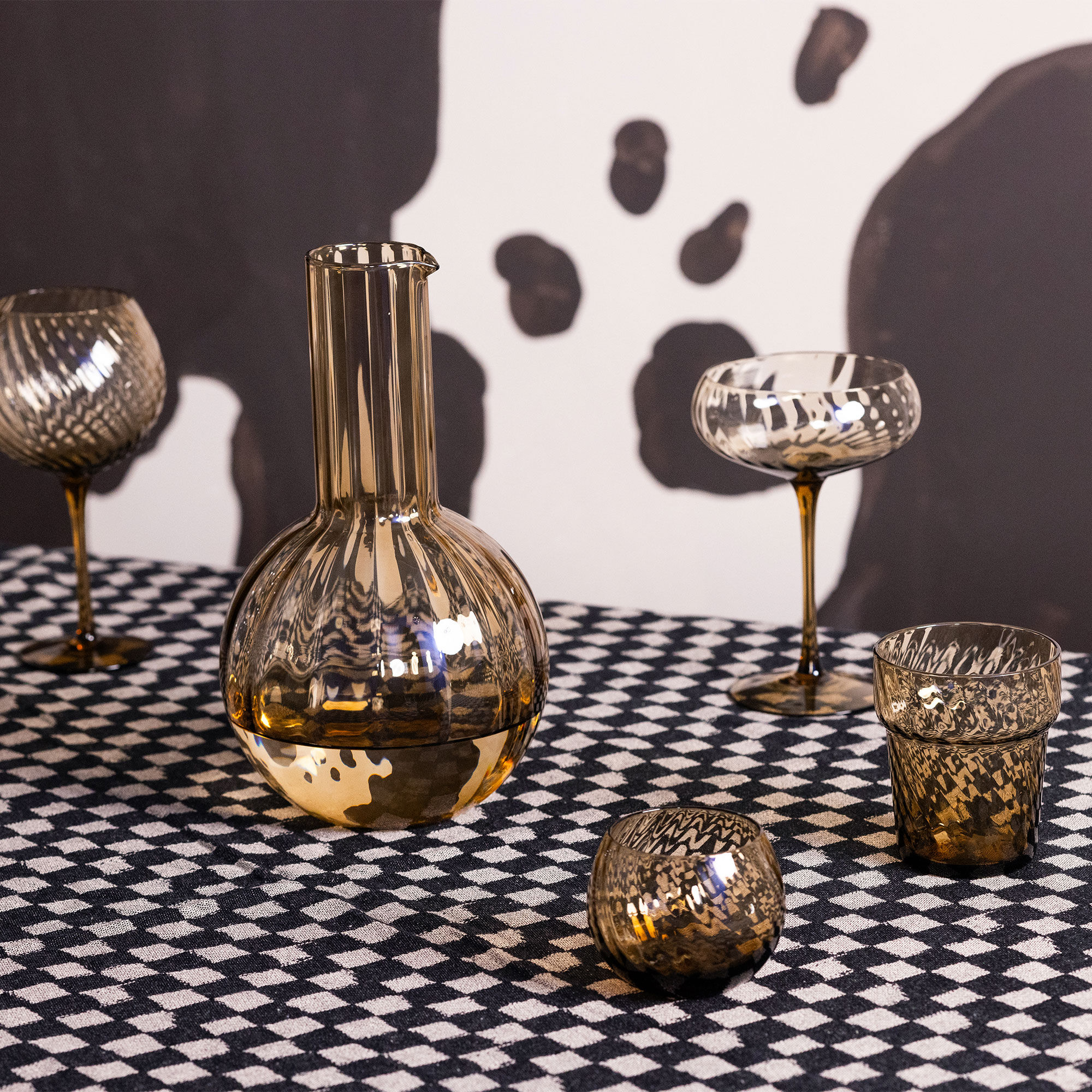 Opacity vandglas 30 cl, brun, 2 stk.