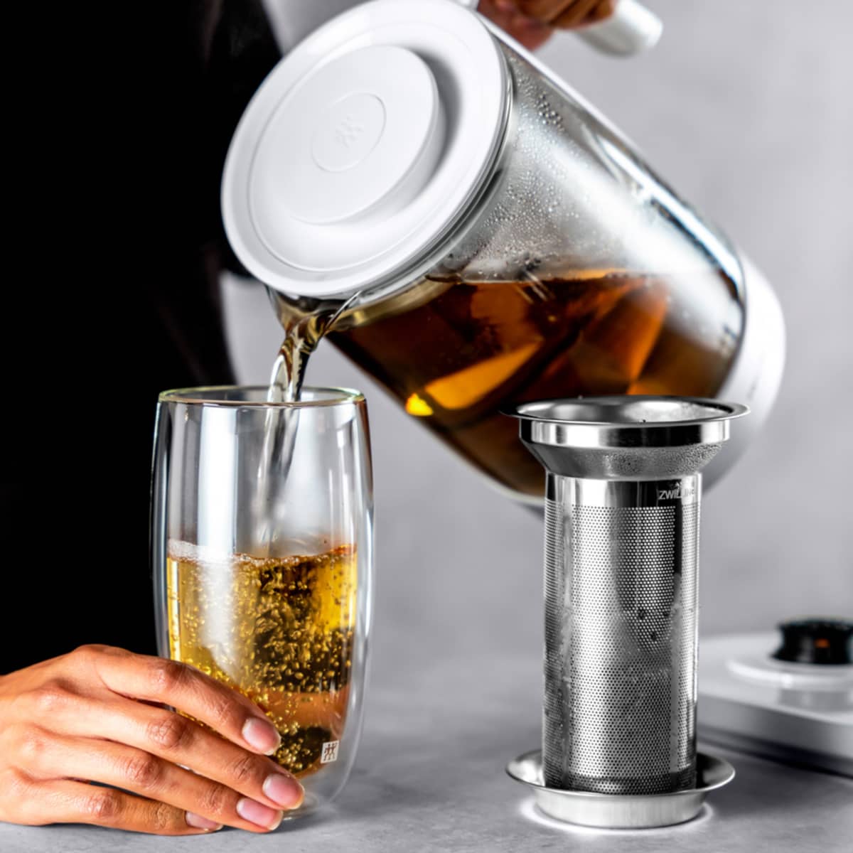 Enfinigy elektrisk vattenkokare, 1,7 liter, vit