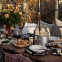 Coffee & More dyp tallerken, hvit