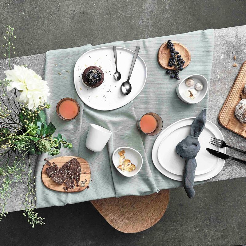 Organic skål, 12x10x5 cm, arctic white