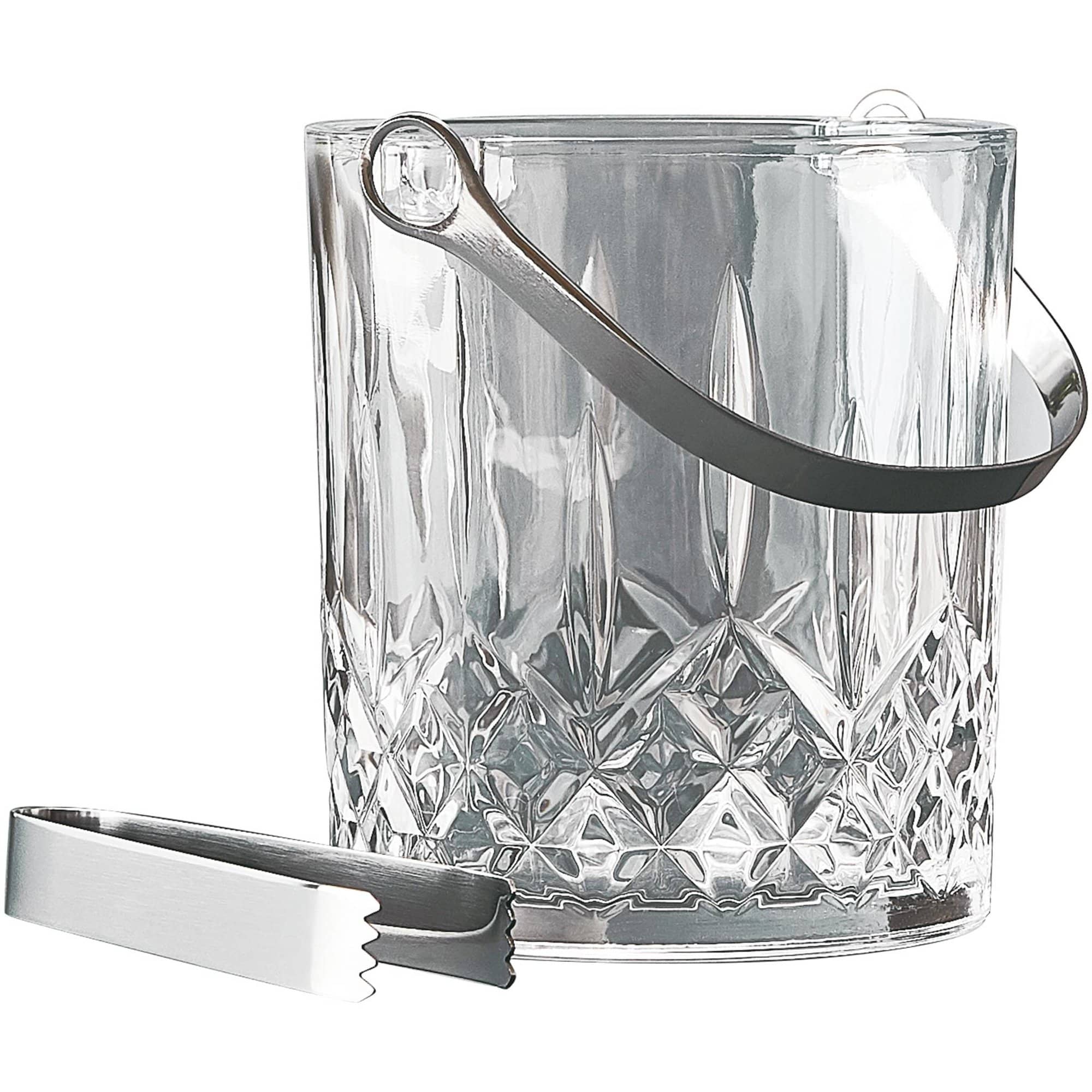 - Harvey ice-bucket w/handle + tong (80368)