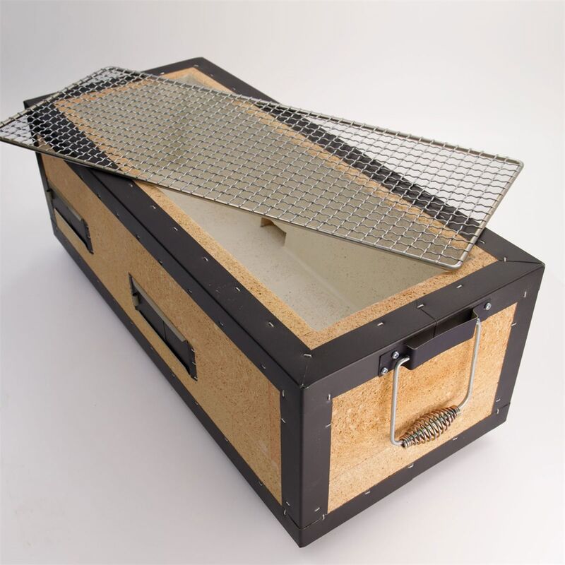 Konro-pöytägrilli 54x23x20 cm, diatomite