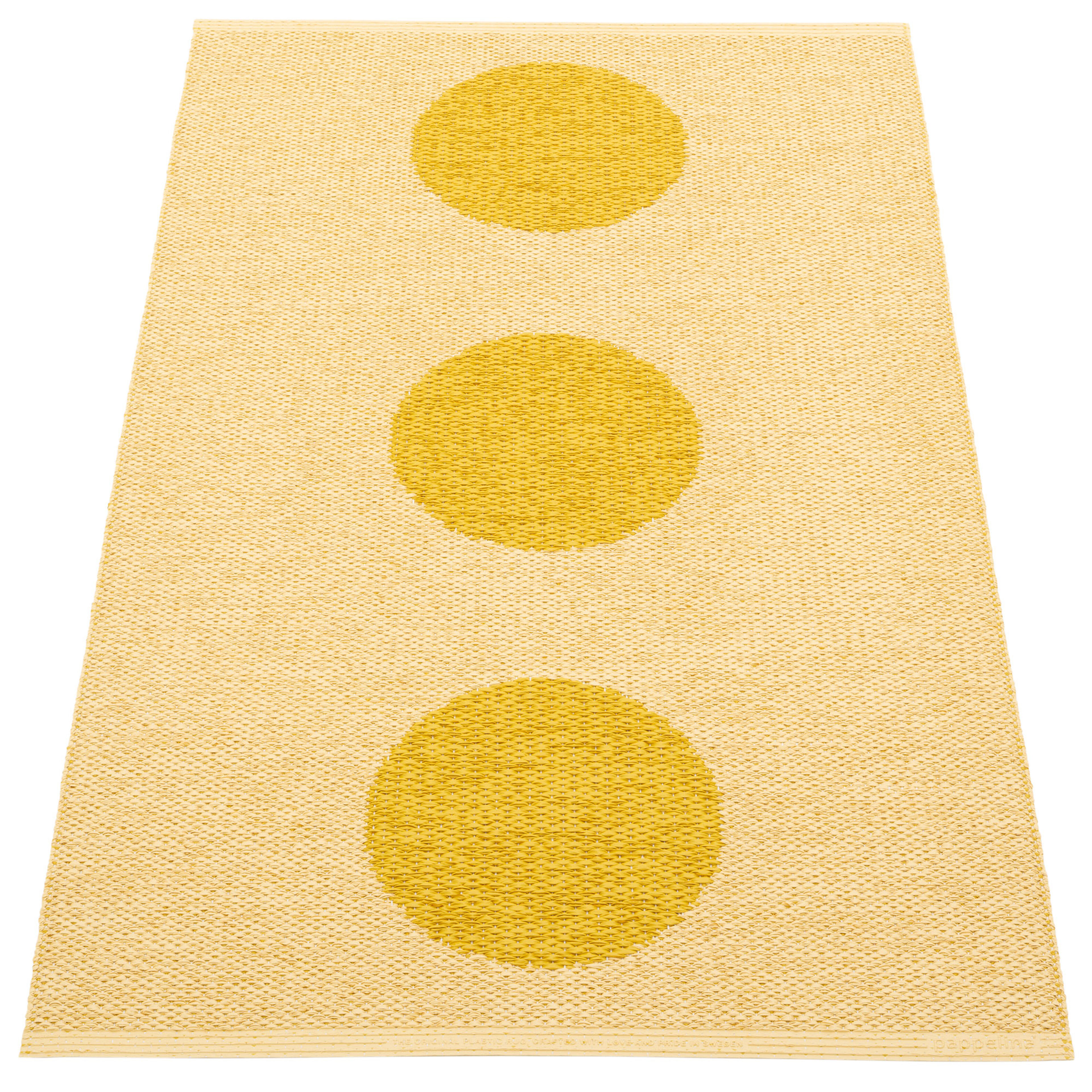 Pappelina Vera Pop teppe 70 × 120 cm, mustard/yellow