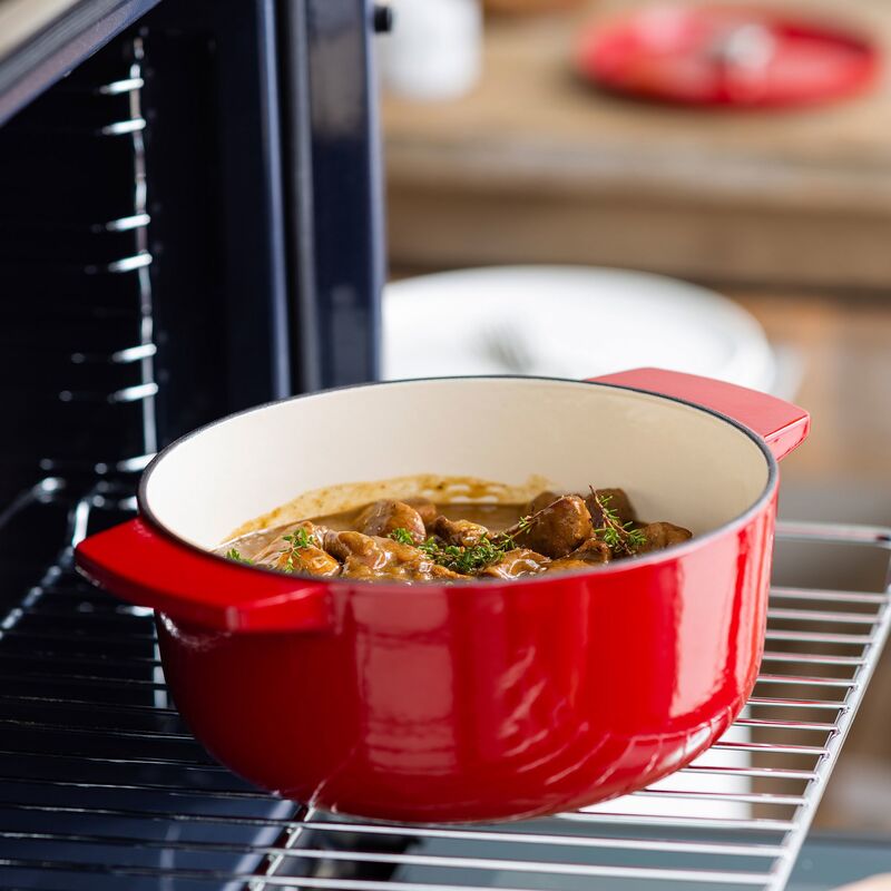 Støbejernsgryde 22 cm/3,3 liter, empire red