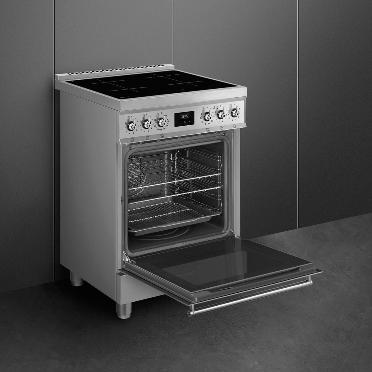 C6IPXM2 komfur induktion 60 cm, rustfrit stål