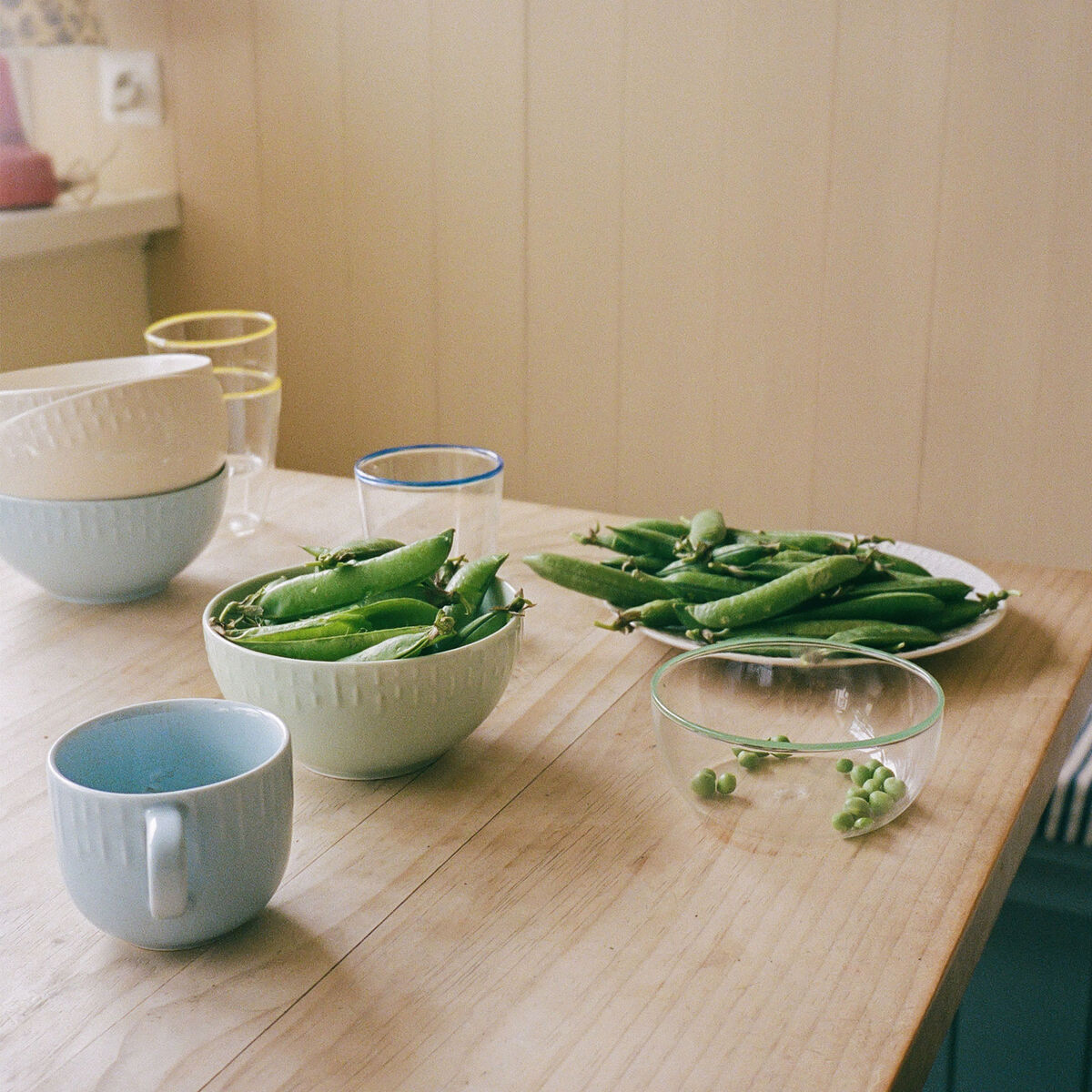 Confetti skål 14 cm, vanilla