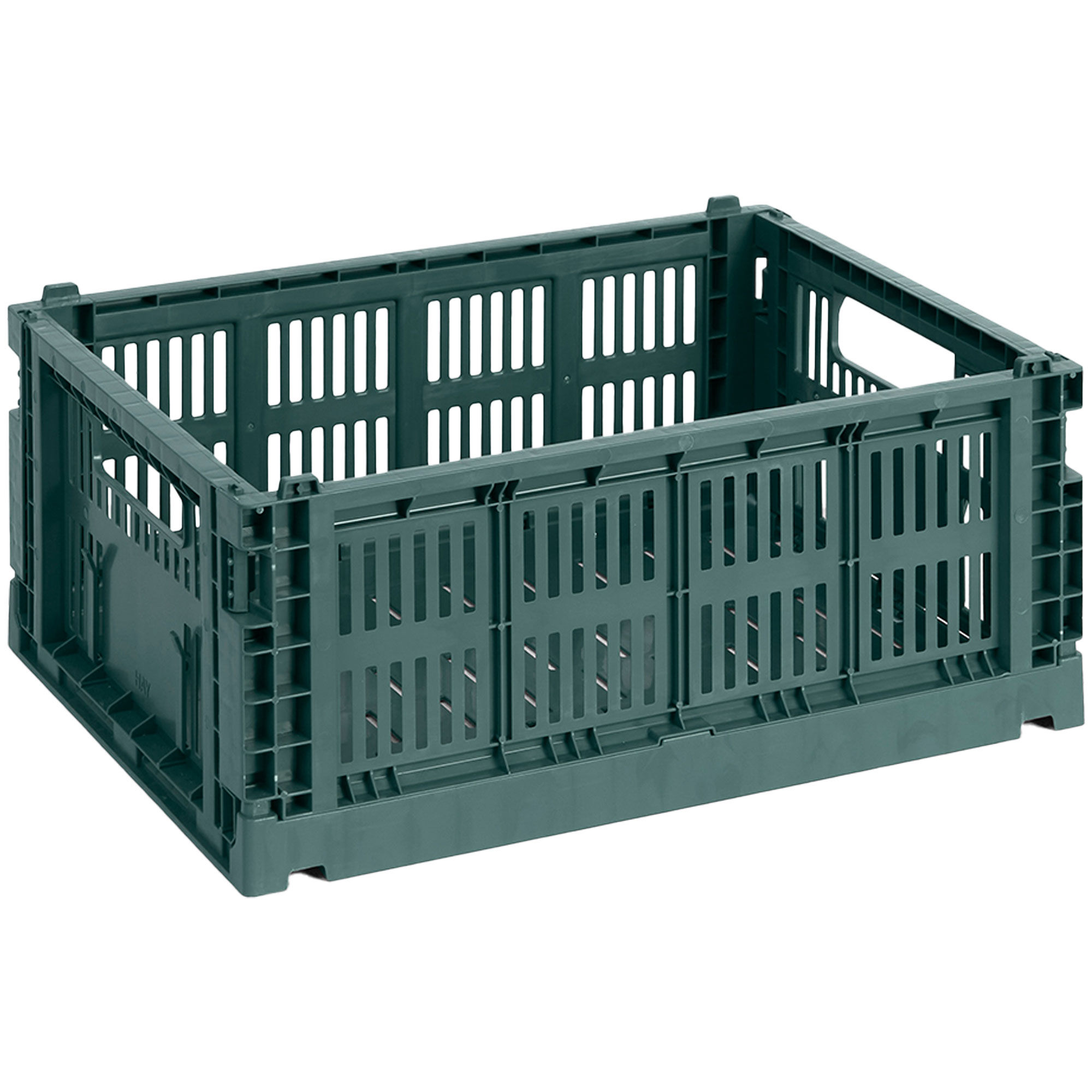 HAY Colour Crate Medium oppbevaringsboks, dark green