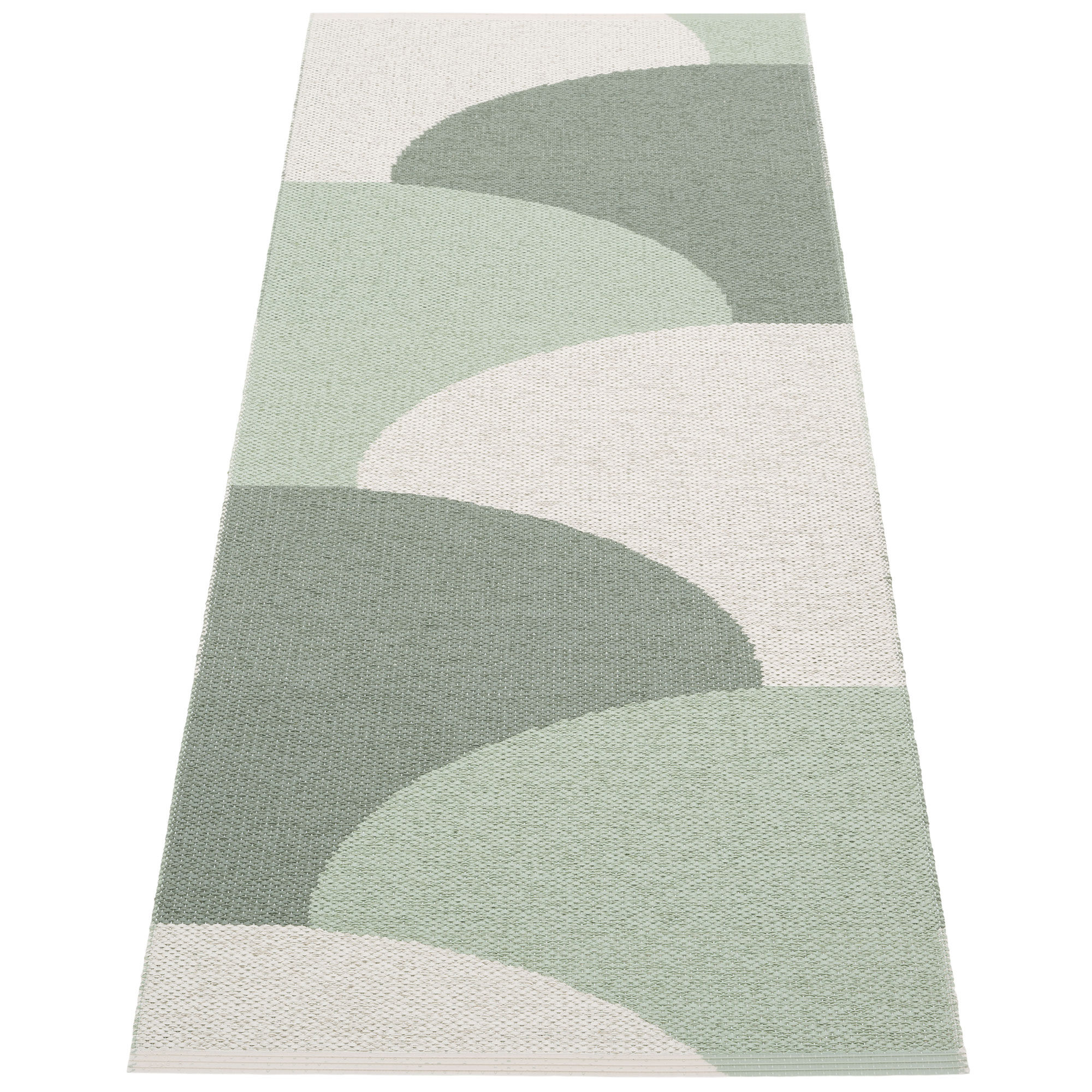 Pappelina Hill matta 70 × 180 cm, army/mint/grey